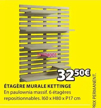JYSK Étagère Murale Kettinge offre