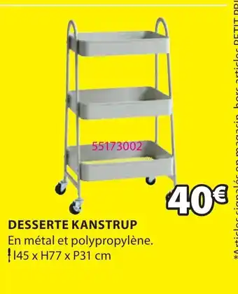 JYSK Desserte Kanstrup offre