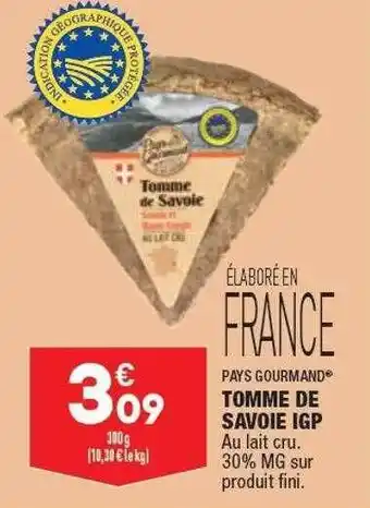 ALDI Pays Gourmand Tomme De Savoie Igp offre