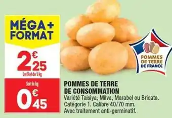 ALDI Pommes De Terre De Consommation offre