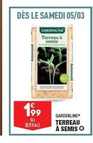 ALDI Gardenline Terreau à Semis offre