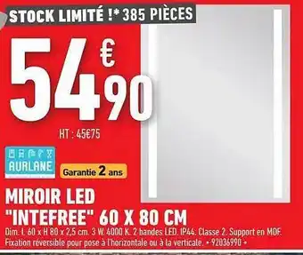 Brico Cash Miroir Led offre