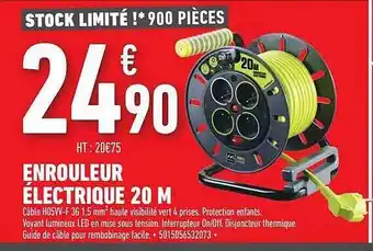 Brico Cash Enrouleur électrique 20m offre