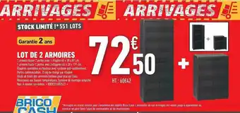Brico Cash Lot De 2 Armoires offre