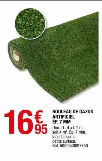 Brico Dépôt Rouleau De Gazon Artificiel ép. 7 Mm offre