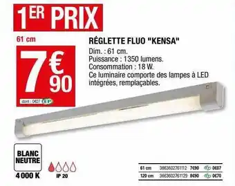Brico Dépôt Réglette Fluo offre