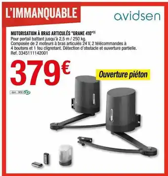 Brico Dépôt Motorisation à Bras Articulés offre