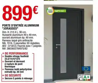 Brico Dépôt Porte D'entrée Aluminium offre