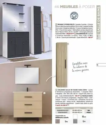 Bricomarché Colonne Salle De Bain Nama Bois, Meuble Nama offre