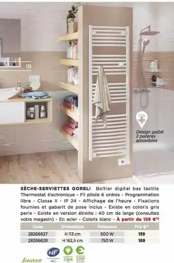 Bricomarché Sèche-serviettes Goreli offre