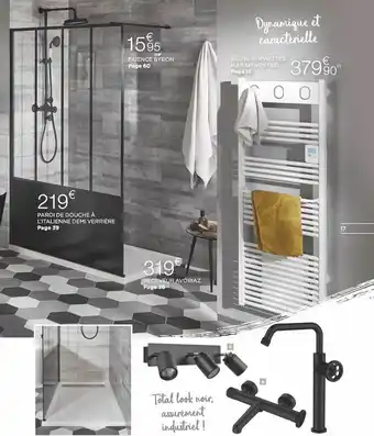 Bricomarché Paroi De Douche à L'italienne Demi Verrière, Sèche-serviettes Marapi Ventilo offre