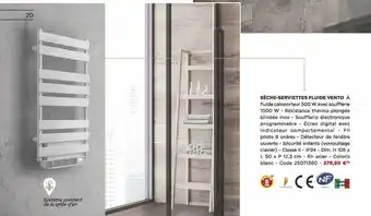 Bricomarché Sèche-serviettes Fluide Vento offre