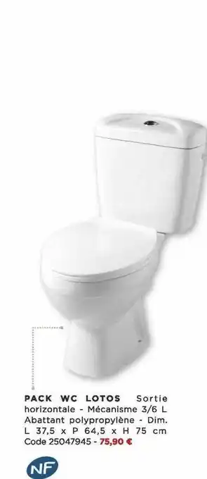 Bricomarché Pack Wc Lotos offre