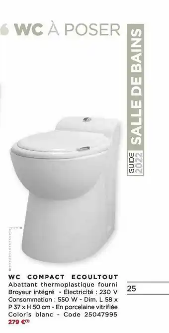Wc Compact Ecoultout