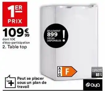 BUT Table Top Aya offre