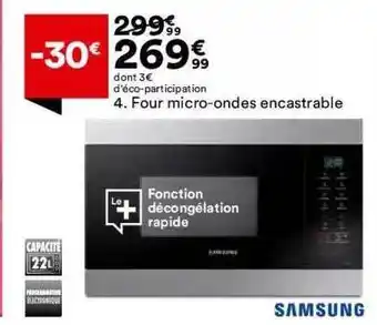BUT Four Micro-ondes Encastrable Samsung offre