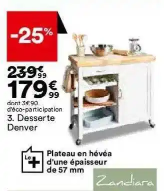 BUT Desserte Denver Zandiara offre