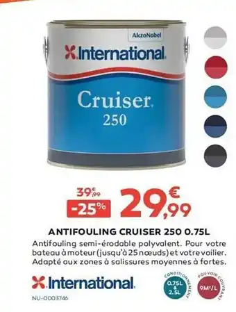 Antifouling Cruiser 250 0.75l International