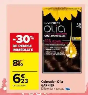 Carrefour Market Coloration Olia Garnier offre