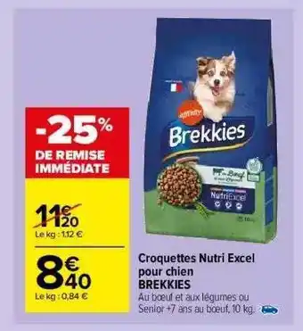 Croquettes Nutri Excel Pour Chien Brekkies