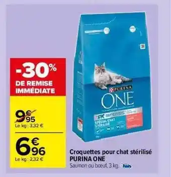 Carrefour Market Croquettes Pour Chat Stérilisé Purina One offre