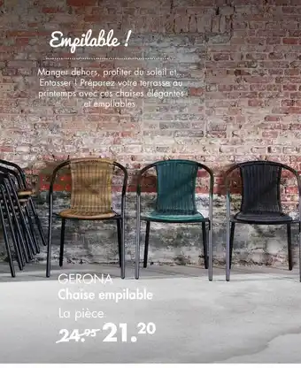 Casa Gerona Chaise Empilable offre