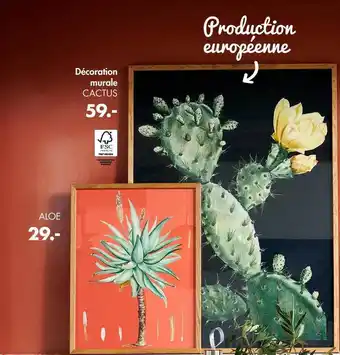Décoration Murale Cactus Aloe