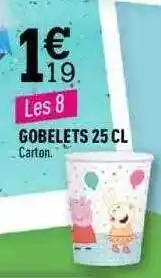 Centrakor Gobelets offre