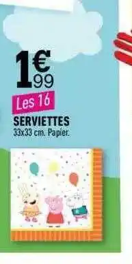 Centrakor Serviettes offre