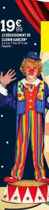Le Déguisement De Clown Garcon