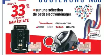 Cora x Carrefour Petit électroménager Moulinex, Rowenta, Seb, Calor, Tefal, Krups offre