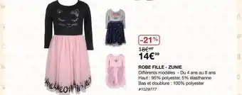 Costco Robe Fille - Zunie offre