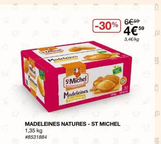 Promo Madeleines Natures St Michel chez Costco