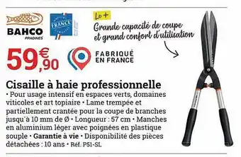 Cisaille Ă Haie Professionnelle Bahco