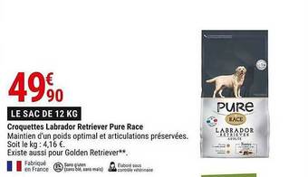 Gamm vert Croquettes Labrador Retriever Pure Race offre