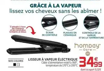 Gifi Lisseur à Vapeur électrique Homday offre