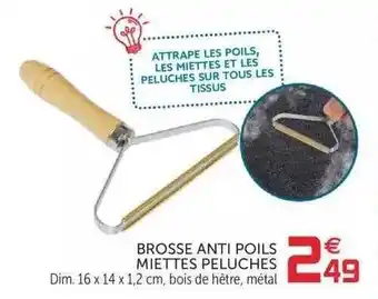 Gifi Brosse Anti Poils Miettes Peluches offre