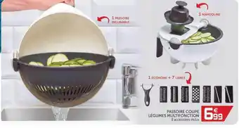 Passoire Coupe Légume Multifonction