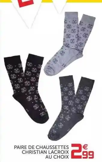 Gifi Paire De Chaussettes Christian Lacroix offre
