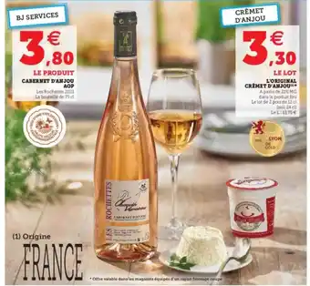 Hyper U Cabernet D'anjou Aop, L'original Crémet D'anjou offre