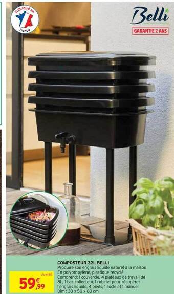 Composteur 32l Belli