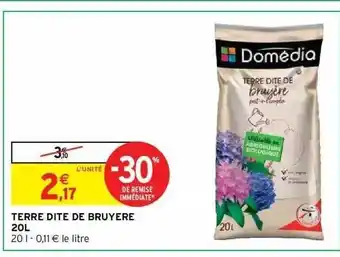 Intermarché Terre Dite De Bruyère 20l Domédia offre