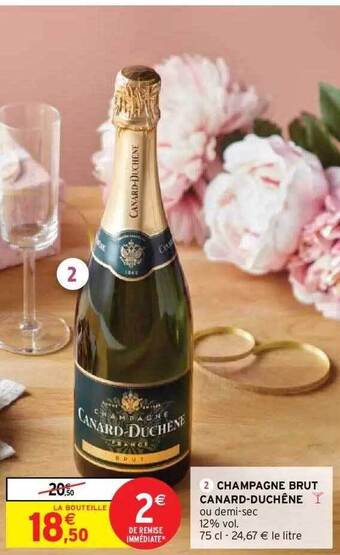Intermarché Hyper Champagne Brut Canard-duchêne offre