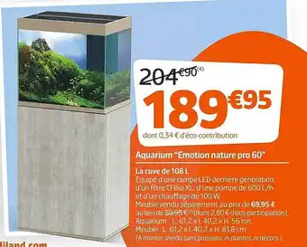Jardiland Aquarium offre