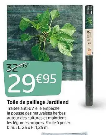 Jardiland Toile De Paillage Jardiland offre