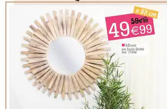 Kandy Miroir En Bois Flotté offre