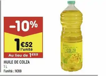 Leader Price Huile De Colza offre
