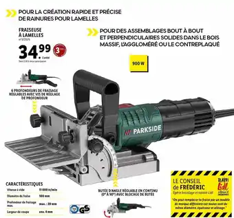 Lidl Fraiseuse à Lamelles Parkside offre