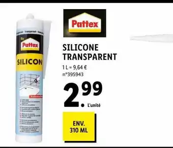Lidl Silicone Transparent Pattex offre