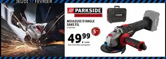 Lidl Meuleuse D'angle Sans Fil Parkside offre
